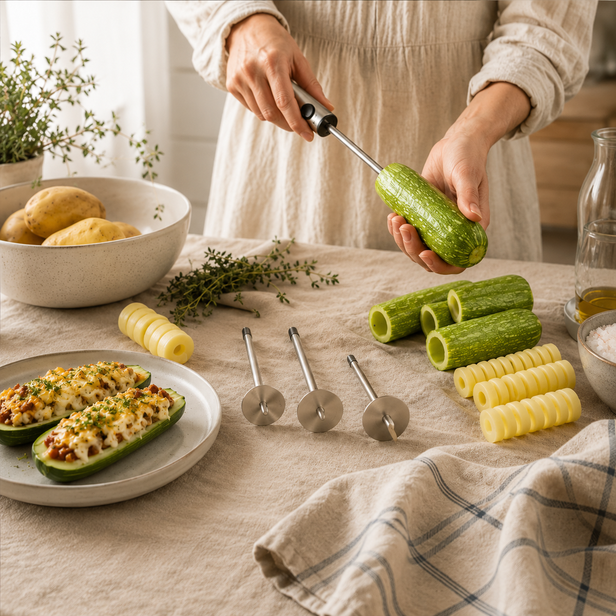 Veggie Twist Corer Set included in the bundle